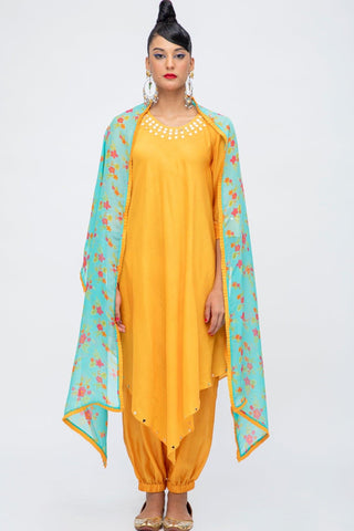 JEWEL - KESARIYA - KURTA